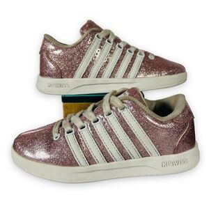 K-Swiss Classic Glitter Pink / White 53643-601 Youth 12